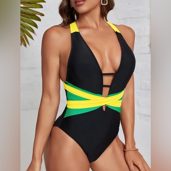 (NWT)One Piece Caribbean Body Shaping Monokini Swimsuit - Picture 1 of 7